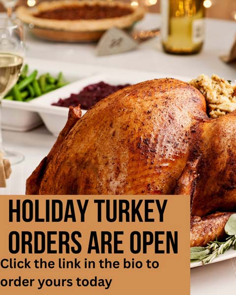 Holiday Turkey Order Open
